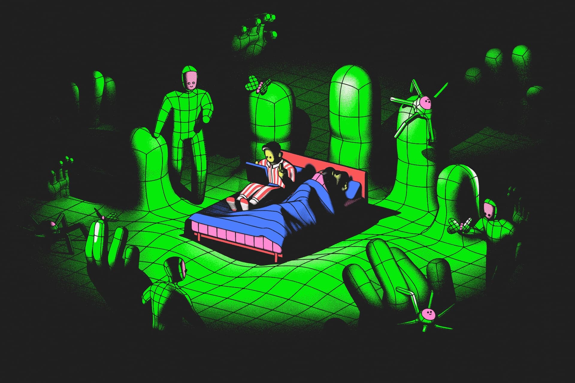 Illustration by Aaron Fernandez for Bloomberg Businessweek