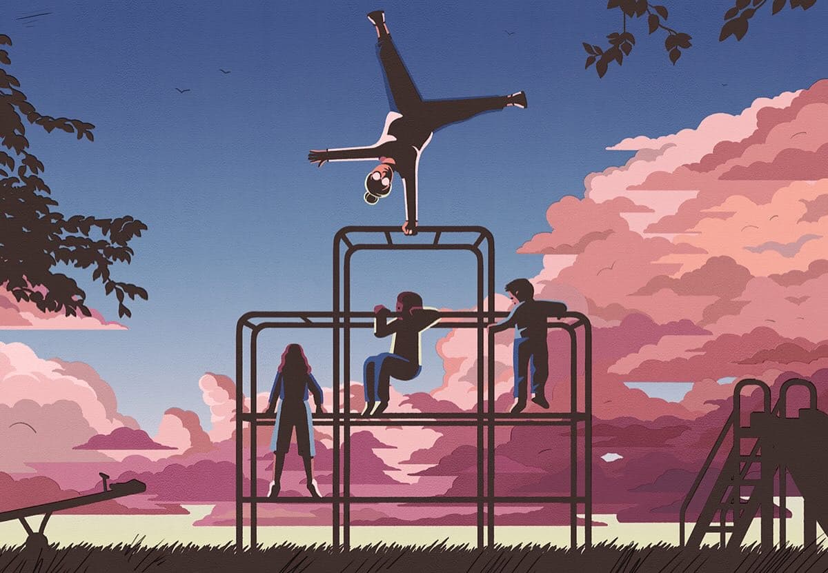 Pete Ryan Catches Grandma Pumping Iron on the Playground